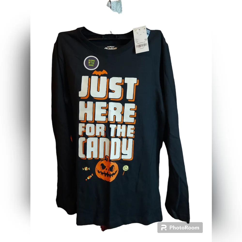 Oshkosh B'gosh Set of 2 Boys Shirts/Casual, Halloween Size 12/12A NWT